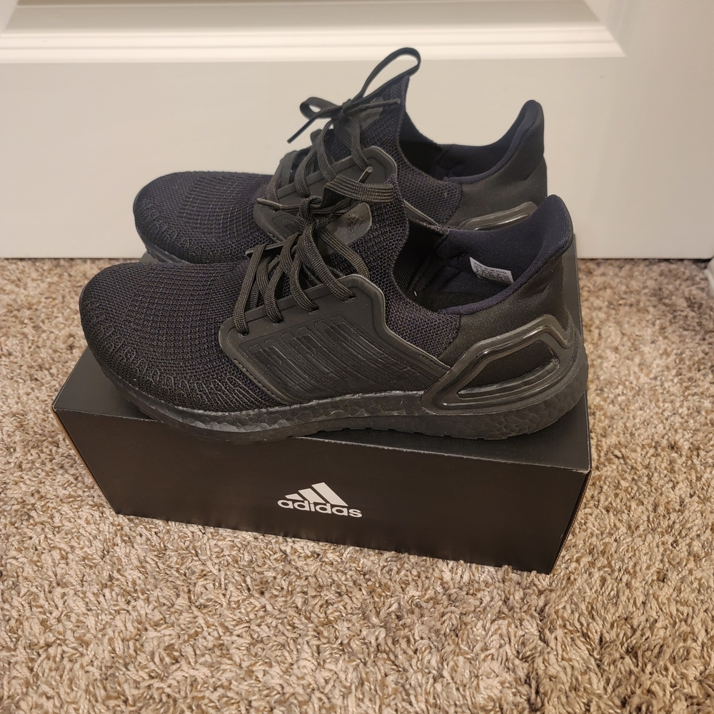 Adidas Ultra Boost 20 Womens Shoe - Triple Black - Picture 4 of 7